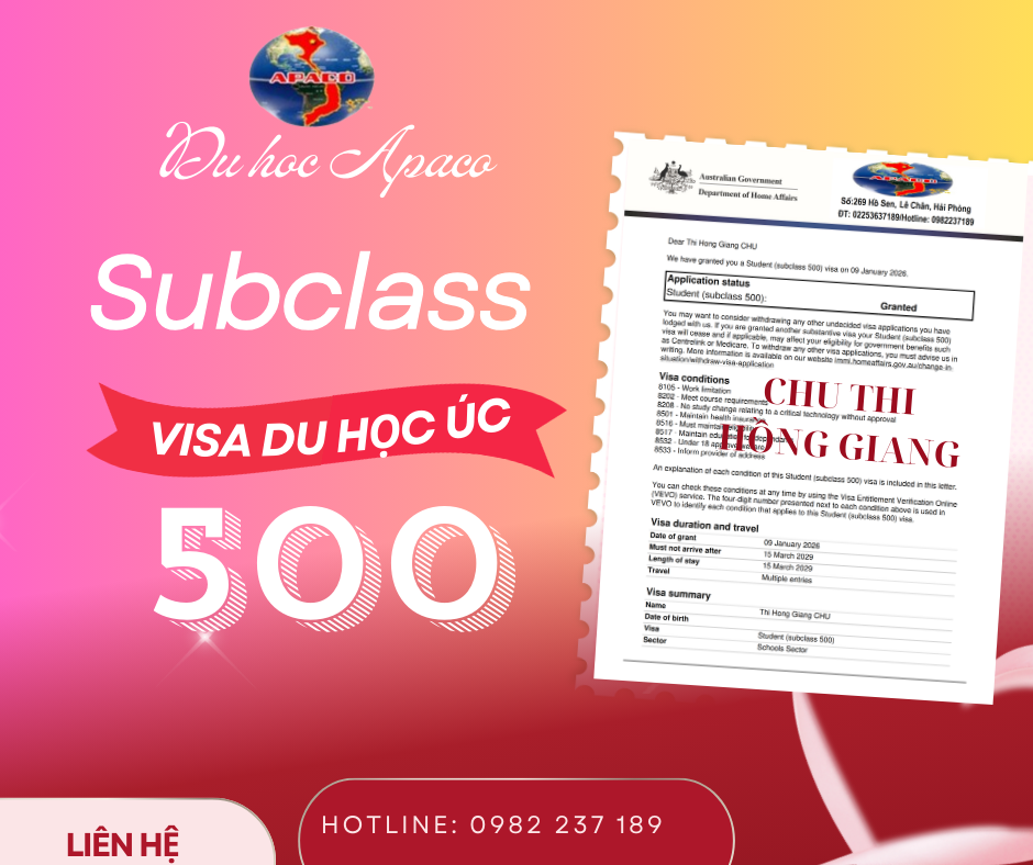 𝐓𝐈𝐍 𝐕𝐔𝐈 𝐋𝐈𝐄̂𝐍 𝐓𝐈𝐄̂́𝐏 𝐕𝐈𝐒𝐀 𝐃𝐔 𝐇𝐎̣𝐂 𝐔́𝐂 𝐋𝐀̣𝐈 𝐕𝐄̂̀ 𝐕𝐎̛́𝐈 𝐀𝐏𝐀𝐂𝐎